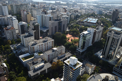 Vista aérea de Porto Alegre - Arquivo