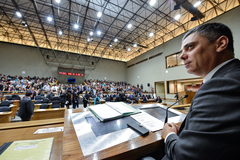 Cassio Trogildo (PTB) presidiu a sessão