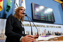 Vereadora Mônica Leal (PP) Foto: Leonardo Contursi/CMPA