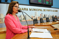 Luciana disse que 30% da população do Estado sofre de hipertensão Foto: Guilherme Almeida/CMPA