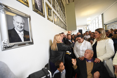 Garcia na inauguração de sua foto na galeria de ex-presidentes da Câmara Municipal
