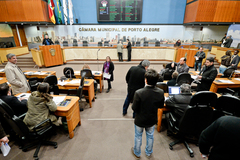 Vereadores no Plenário Otávio Rocha