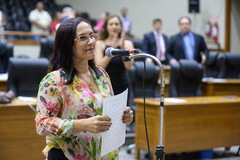 Suplente Cláudia Araújo no Plenário Otávio Rocha