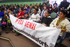 Comunidade da Restinga lotou o Plenário Ana Terra em Audiência Pública que forçou o Senai a encaminhar minuta ao Executivo