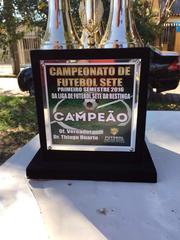 Troféu do campeão oferecido pelo vereador Dr. Thiago
