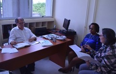 Dr. Goulart debate com representantes do Sindicato Médico do Rio Grande do Sul (SIMERS), as propostas para regramentos da presença de doulas em instituições de saúde, durante parto e pós-parto imediato.