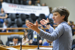 Vera Guasso lembrou história da Procempa na tribuna do Plenário Otávio Rocha