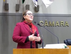 Vereadora Lourdes, Presidente da Frente Parlamentar