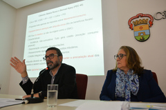 Economista Marcelo Portugal e vereadora Lourdes Sprenger (MDB)