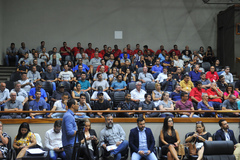 Trabalhadores em transporte de passageiros acompanharam a audiência no Plenário Otávio Rocha