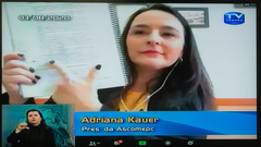 Presidente da Ascomepc, Adriana Kauer