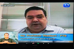 Vereador Professor Wambert (PTB), autor do projeto