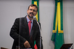 Vereador Jonas REis (PT) na cerimônia de posse da nova legislatura