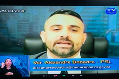 Vereador Alexandre Bobadra (PSL)