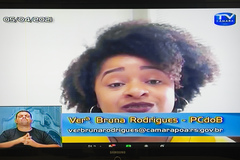 Vereadora Bruna Rodrigues (PCdoB) falou no período de Grande Expediente