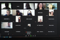 Reunião virtual foi realizada pela plataforma Zoom  