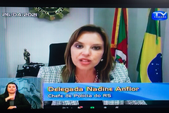 Delegada Nadine Anflor foi a primeira mulher a ocupar o cargo de chefe de Polícia no Estado