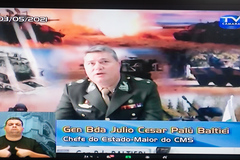 General Júlio Cear Baltiei agradeceu homenagem e lembrou Batalha de Guararapes