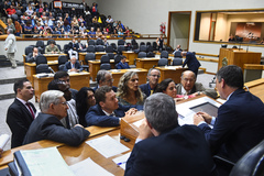 O Plenário Otávio Rocha em um dia de sessão de votação