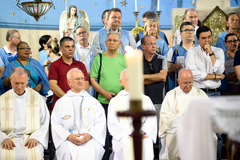 Vereadores acompanharam a missa na igreja do Rosário ...