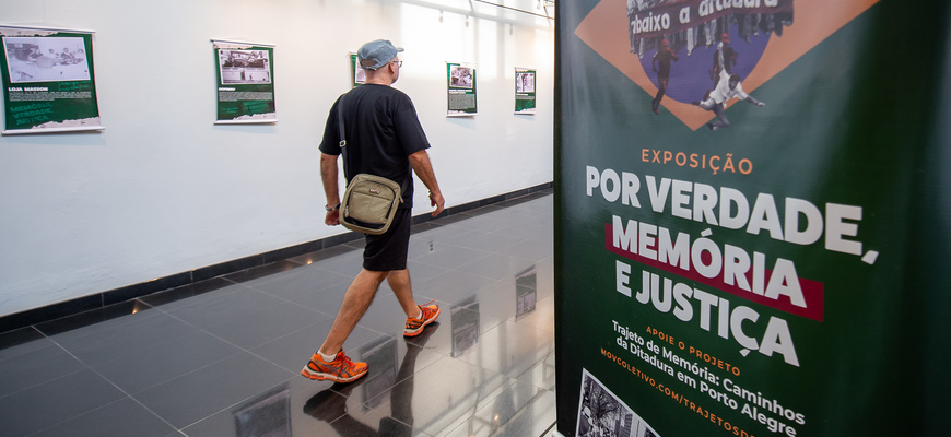 Exposição “Por Verdade, Memória e Justiça”, apresentada na Câmara em abril de 2024