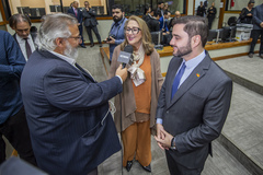 Sessão seolene de outorga do título de cidadão de porto alegre ao vice-governador Gabriel Vieira de Souza.