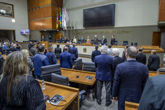 Sessão seolene de outorga do título de cidadão de porto alegre ao vice-governador Gabriel Vieira de Souza.