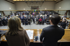 Sessão seolene de outorga do título de cidadão de porto alegre ao vice-governador Gabriel Vieira de Souza.