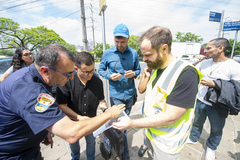 Comissão realizou vistoria em trecho da ciclovia da avenida Ipiranga