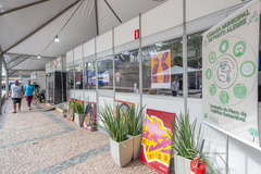 Estande da Câmara Municipal na Feira do Livro de Porto Alegre.