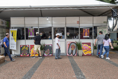 Estande da Câmara Municipal na Feira do Livro de Porto Alegre.