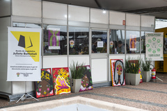 Estande da Câmara Municipal na Feira do Livro de Porto Alegre.