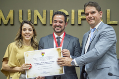 Sessão Solene de Outorga do Titulo de Cidadão de Porto Alegre ao senhor Ciarlo Barragana Fonseca, proposto pelo vereador Márcio Bins Ely.