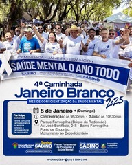 4ª Caminhada do Janeiro Branco promove conscientização sobre saúde mental

 